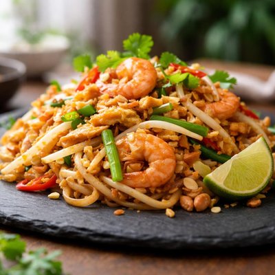 Pad thai noodles blue dragon
