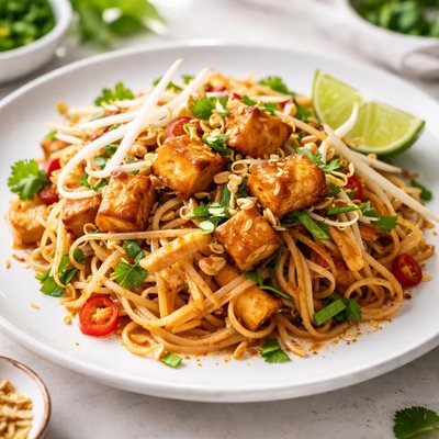 Pad thai with tofu