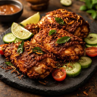 Paha ayam berempah air fryer