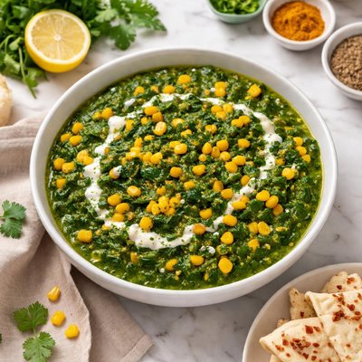 Palak corn