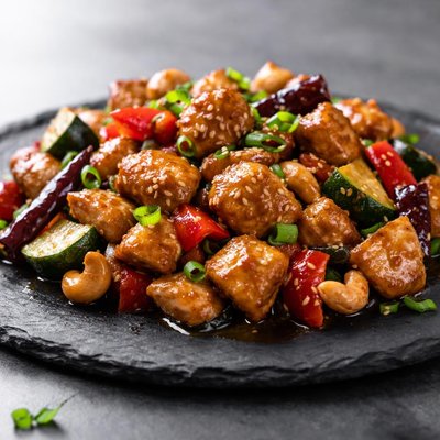 Paleo king pao chicken