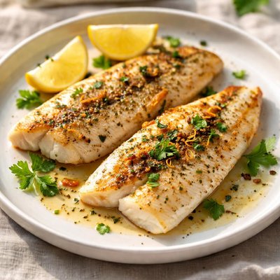 Pan-seared fish fillets