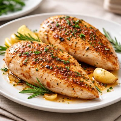 Pan cooked chicken breast