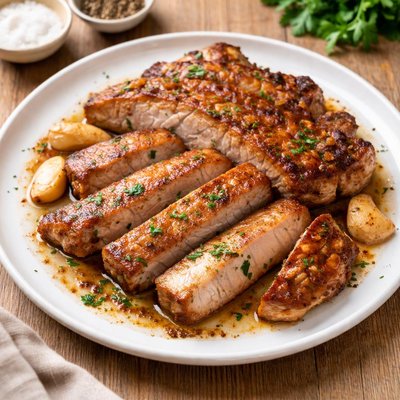 Pan fried pork