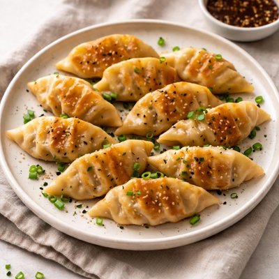Pan fried pork dumplings