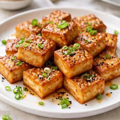 Pan fried tofu