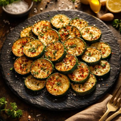 Pan fried zucchini