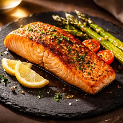 Pan seared salmon fillet