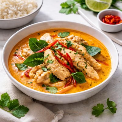 Panang curry with chicken