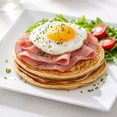 Torta de jamón y huevo