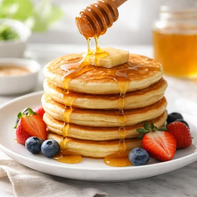 Pancake with honey
