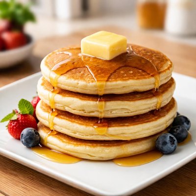 Pancakes with butter