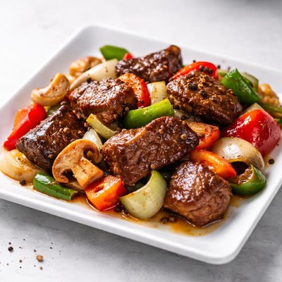 Panda express black pepper angus steak