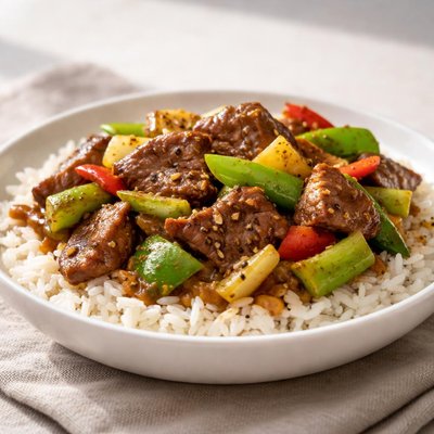 Panda express black pepper steak