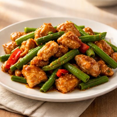 Panda express chicken and green beans