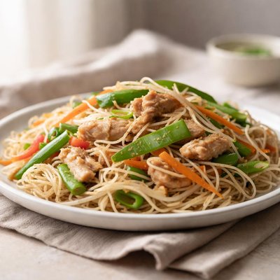 Panda garden chicken chow mei fun