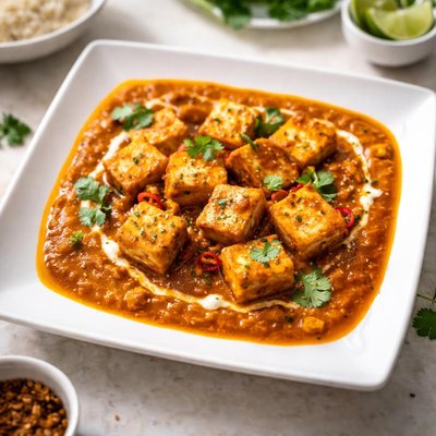 Paneer in curry