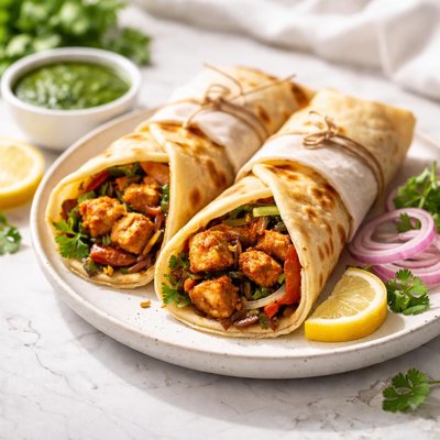 Paneer kathi roll