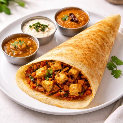 Paneer masala dosa