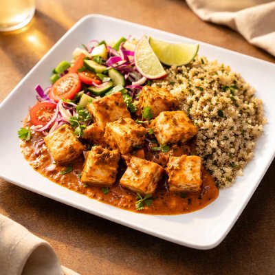 Paneer masala quinoa bowl