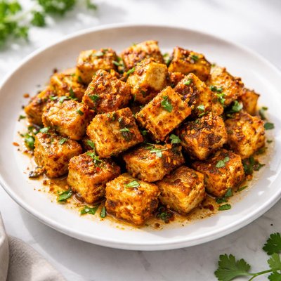 用香料和盐在油中烤制的印度奶酪