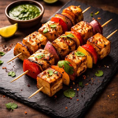 Paneer skewer