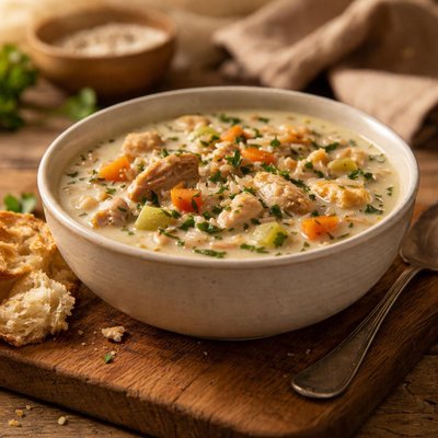 Panera  chicken and wild rice soup