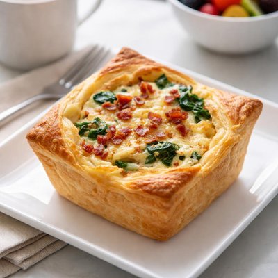 Panera bacon and spinach souffle