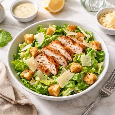 Panera ceaser chicken salad half