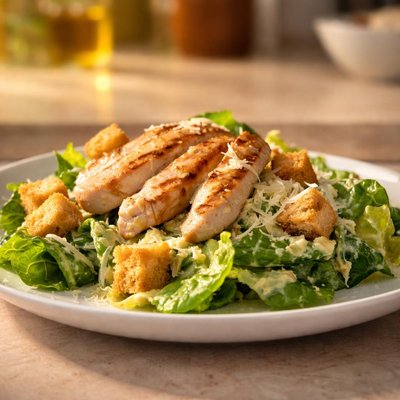 Panera half caesar salad with chicken