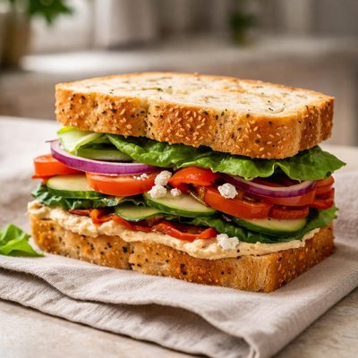 Panera mediterranean veggies sandwich