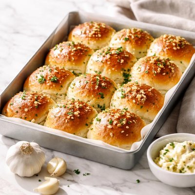 Paneton garlic dinner rolls