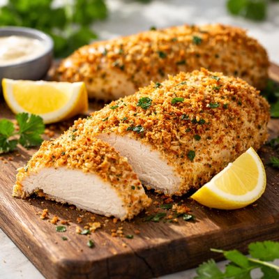 Panko baked chicken breast