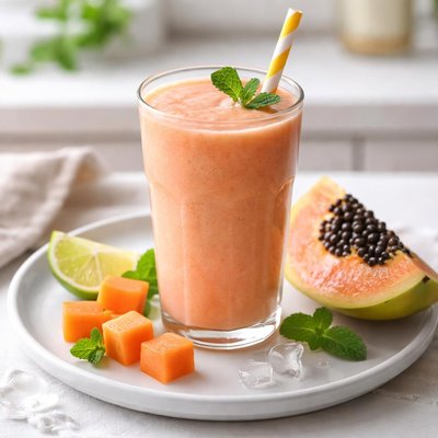 Licuado de papaya