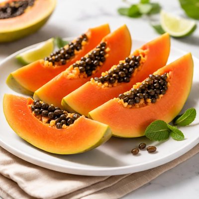 Papaya slices