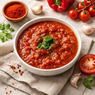 Paprika and tomato sauce