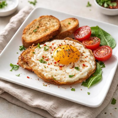 Paprika fried egg
