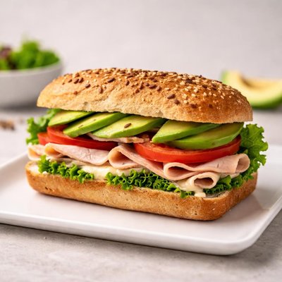 Sándwich de pavo y aguacate de Paris Baguette