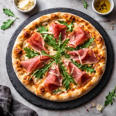 Parma ham pizza