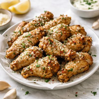 Parmesan chicken wings
