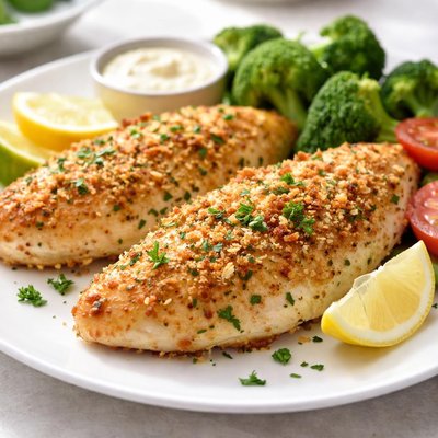 Parmesan crusted chicken
