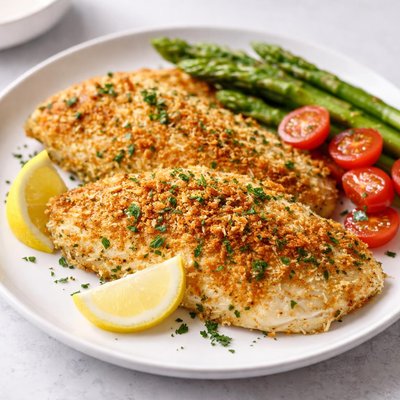 Parmesan crusted tilapia