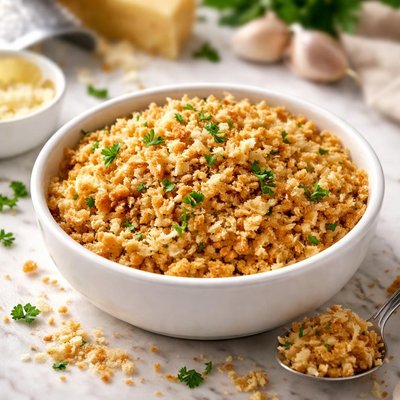 Parmesan crusted topping