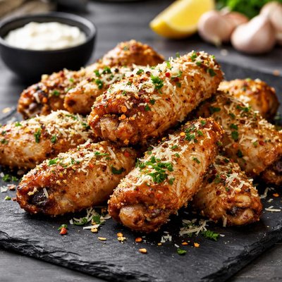 Parmesan garlic chicken wings