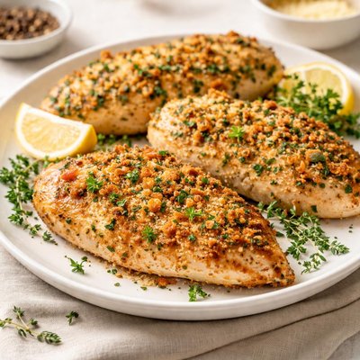 Parmesan herb crusted chicken