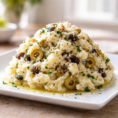 Parmesan olive mashed potatoes