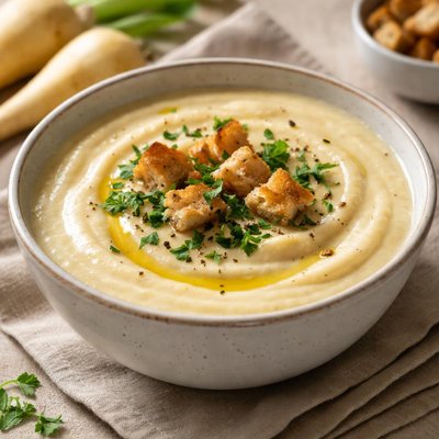 Parsnip potato soup