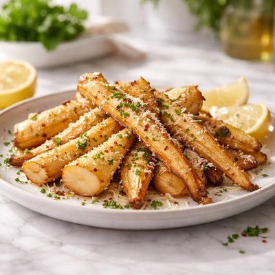 Parsnip with parmesan