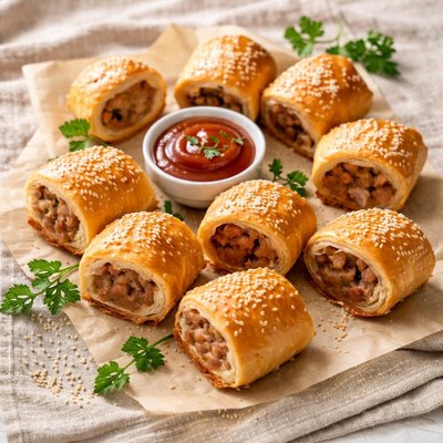 Party sausage rolls