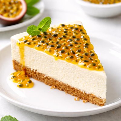 Passion fruit cheesecake